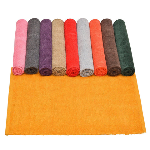 Handmade Chenille rugs -Yellow Sunburst