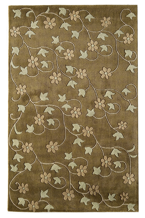 Simple adorable flowers with dainty flowers impart an angelic feel to this carpet. The soft colours and plush feel, this carpet will be a cute addition to your kids room or nursery. Pair it up with cute brown furniture.